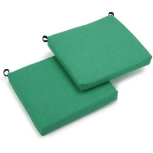 Offer for Blazing Needles Indoor/Outdoor Chair Cushions (Set of 2) (Emerald)