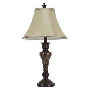 Offer for 25-inch Bronze and Marble Table Lamp (Bronze Finish)
