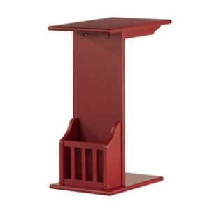Offer for Woodbridge Accent Magazine Rack Chairside Table by iNSPIRE Q Bold (Red)