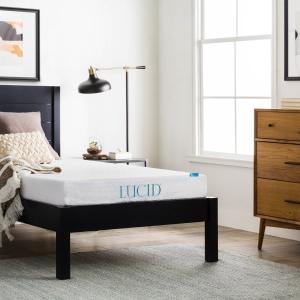 Offer for LUCID Comfort Collection 6-inch Gel Memory Foam Mattress (Twin XL)