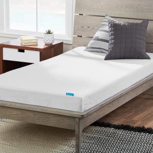 Offer for LUCID Comfort Collection Dual Layered 5-inch Gel Memory Foam Mattress (Twin)