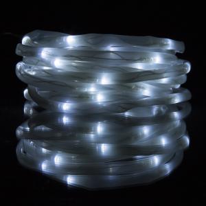 Offer for Pure Garden 32-foot Solar LED Rope Light (100 White LED Lights) (Pure Garden Solar LED Rope Light - 32 Feet)