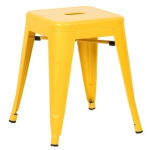Offer for Poly and Bark Trattoria 18-inch Table Stool Matte Finish (Set of 4) (Yellow)
