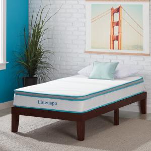Offer for Linenspa 8-inch Memory Foam and Innerspring Hybrid Mattress (Twin)