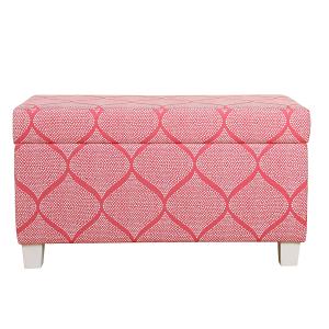 Offer for HomePop Kids' Storage Bench - Strawberry (Pink)