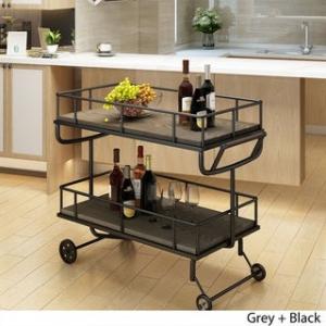 Offer for Lavinia Industrial Wood Bar Cart by Christopher Knight Home (Grey)