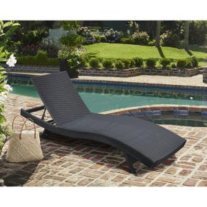 Offer for Armen Living Cabana Outdoor Adjustable Wicker Chaise Lounge Chair