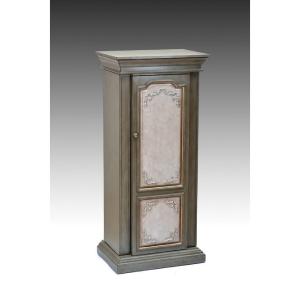 Offer for Wooden Jewelry Armoire, Antique Gray & Antique Beige