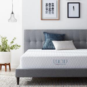 Offer for LUCID Comfort Collection 10-inch SureCool Gel Memory Foam Mattress (Twin - Firm)