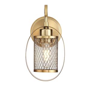 Offer for Carbon Loft McKinnon 1-light Wall Sconce with Natural Brass
