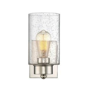 Offer for Carbon Loft Guillotin 1-light Wall Sconce (Clear - Polished/Nickel Finish)