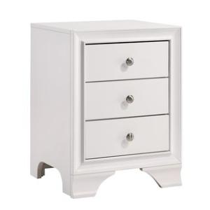 Offer for Coaster 3-drawer Nightstand with Dual USB Dock (White)