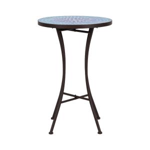 Offer for Mosaic Side Table - Blue Mini Cobble Pattern