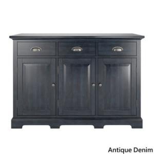 Offer for Eleanor Wood Cabinet Buffet Server by iNSPIRE Q Classic (Wood Finish - Antique Denim)