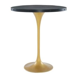 Offer for Strick & Bolton Lavallee Black Wood and Gold Bar Table