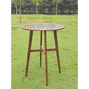 Offer for International Caravan Highland 42-Bar-Height Patio Table (Weather Resistant/Bar Height Table - Wood/Acacia - 4)