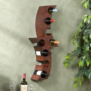 Offer for Carbon Loft George Wall-mounted Curved Wine Storage Rack (wine)
