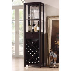 Offer for Copper Grove Carson Modern and Contemporary Dark Brown Wood Wine Tower (Wine Cabinet-Dark Brown)