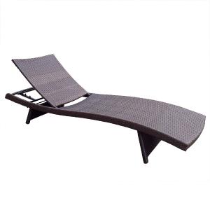 Offer for Wicker Adjustable Chaise Loungers (Set of 2)